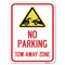 Signmission Tow Away Zone with Graphic Heavy-Gauge Aluminum Rust Proof Parking Sign, 18" x 24", A-1824-22799 A-1824-22799 - alternate 1